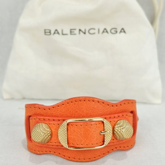BALENCIAGA Leather Bracelet Bangle - Picture 2 of 4
